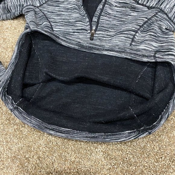 Avalanche Woman's Mid Outer Layer 1/4 Zip Pullover Shirt Size Small, Black White - Picture 3 of 11
